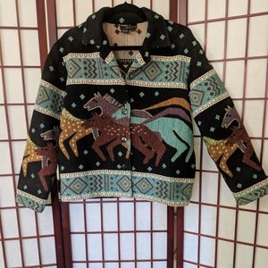 Original Authentic Native American Tapestry Jacket